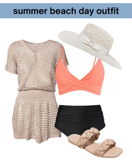 Cute summer beach day outfit idea! 

#LTKSeasonal #LTKSpringSale #LTKswim