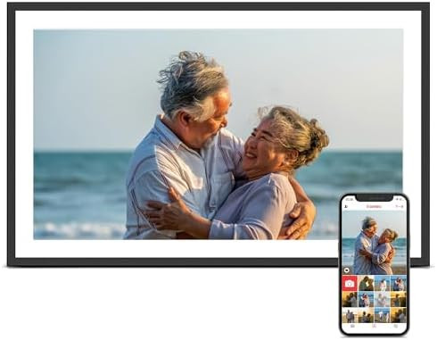 Digital Picture Frame, 15.6 Inch Large Frameo Digital Photo Frame WiFi, 32GB, 1920 * 1080 IPS HD ... | Amazon (US)