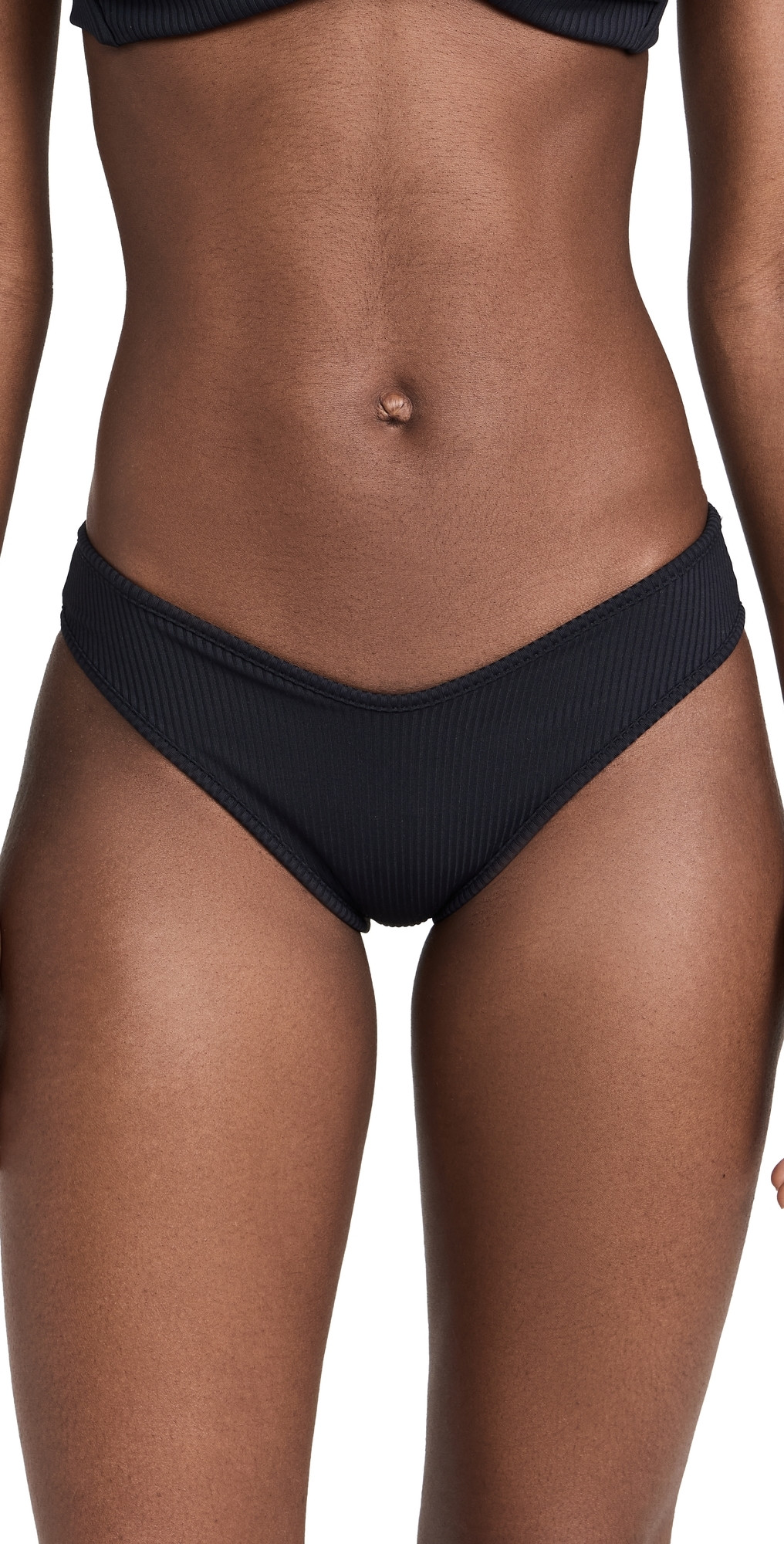 Montce Lulu Bikini Bottoms Black Rib L | Shopbop