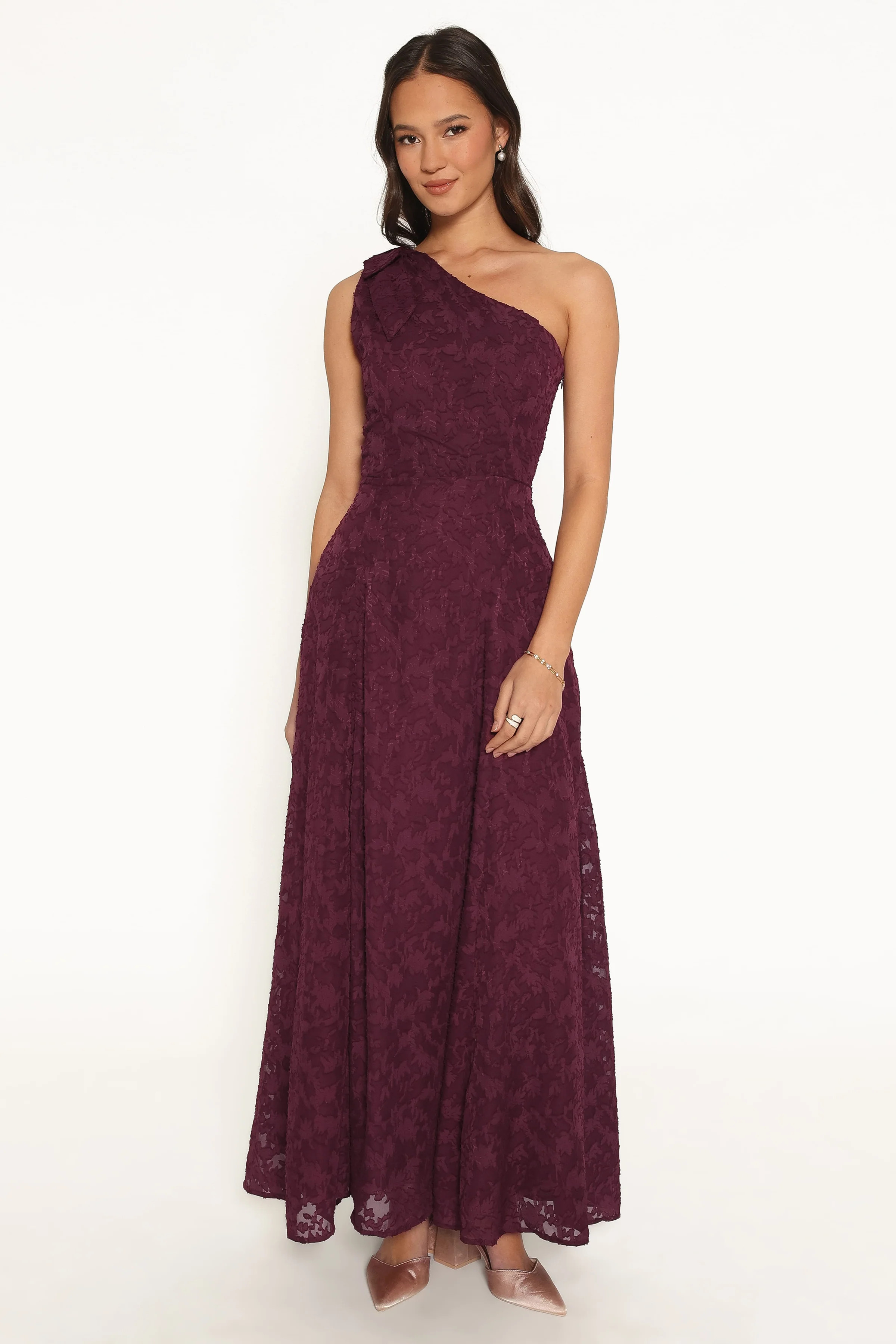 Astarla Maxi Dress - Plum Burnout | Petal & Pup (US)