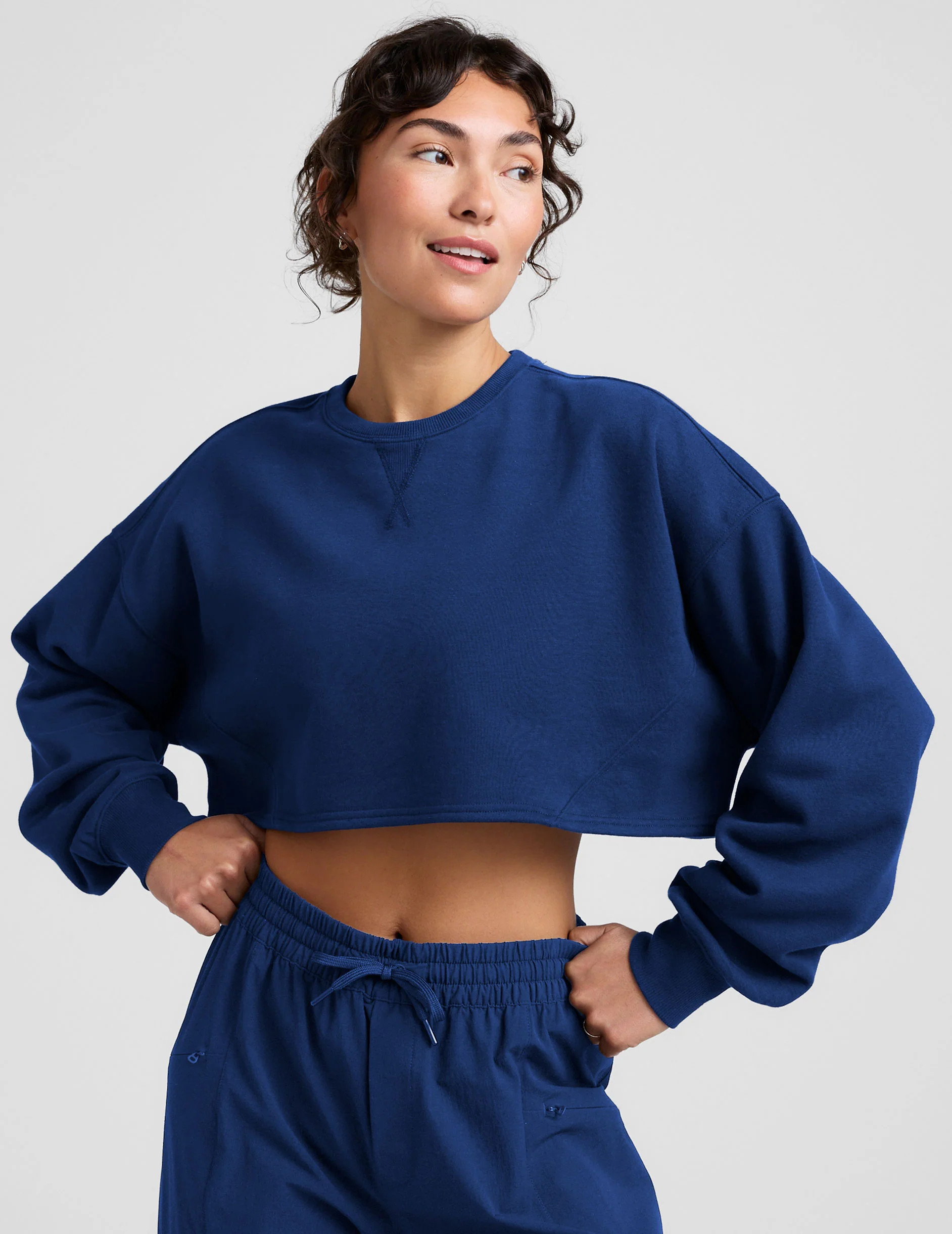 LuxeFleece Cropped Sweatshirt | Beyond Yoga | Beyond Yoga