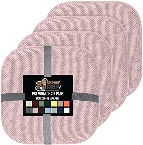 Gorilla Grip Original Premium Memory Foam Chair Cushions, 4 Pack, 16x16 Inch, Thick Comfortable S... | Amazon (US)