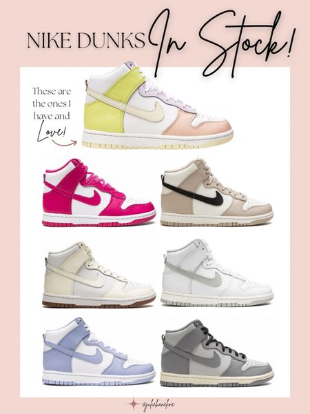 Nike Dunks in stock!! LOVE these pastel ones I have, but am looking to buy another pair! All of these are from farfetch — they had so many adorable colors and styles! #nike #nikedunk #instock #restock #dunks #dunk #farfetch #sneakers #shoe #shoes #shoecrush

#LTKshoecrush #LTKSeasonal #LTKfit