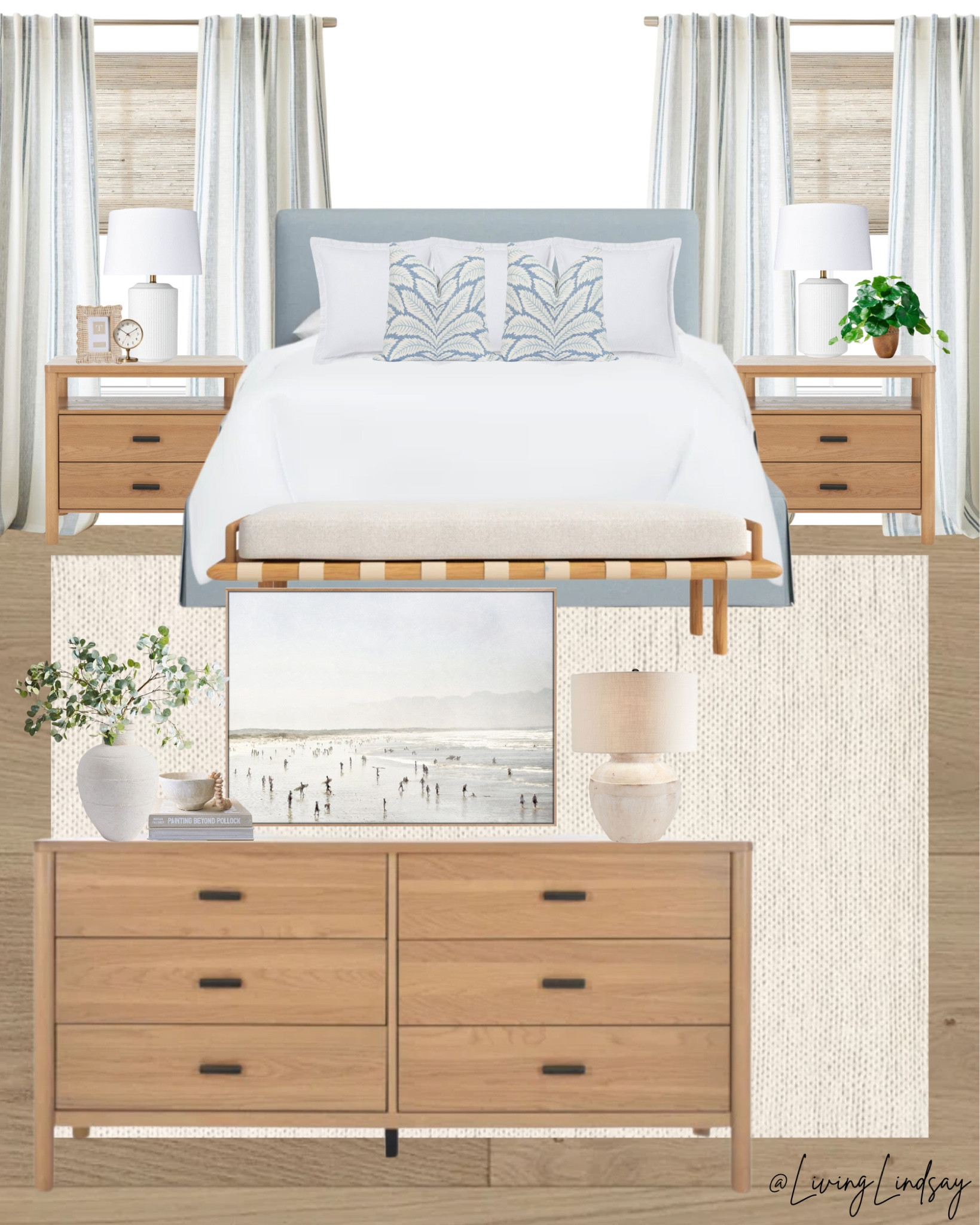 Coastal bedroom, master bedroom, coastal home, coastal style, bedroom furniture, nightstands, dresser, upholstered bed 

#LTKFamily #LTKSeasonal #LTKHome