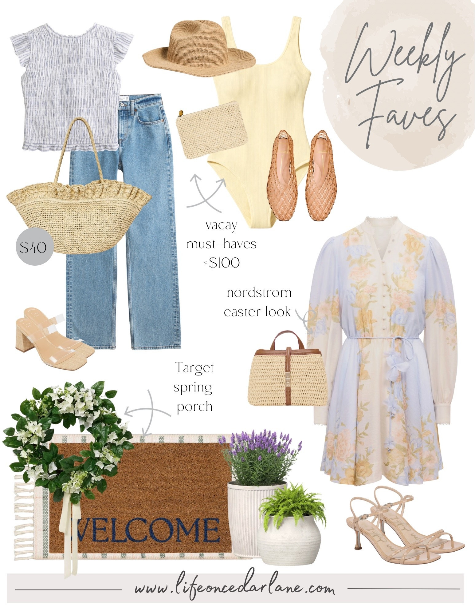 Weekly Faves- check out what we are loving! From new arrivals, sales, fashion and more! Loving this  vacay look, Nordstrom outfit & cute Abercrombie spring look on sale now!

#easter #sprinfashion #datenight


#LTKTravel #LTKSpringSale #LTKHome