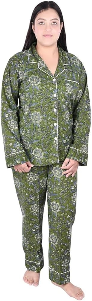 Huar Cotton Pajamas for Women Set - Luxurious Womens Pajama Sets - Comfortable PJ Sets, Breathabl... | Amazon (US)