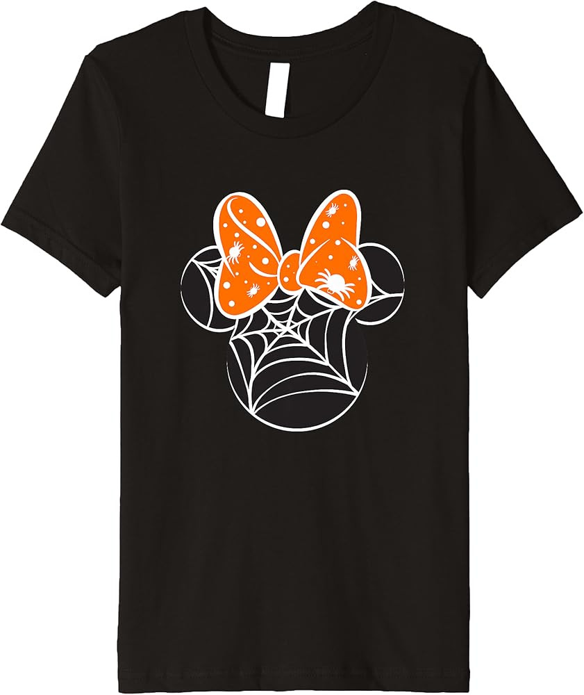 Kids Disney Mickey And Friends Halloween Minnie Spiderweb Toddler Premium T-Shirt | Amazon (US)