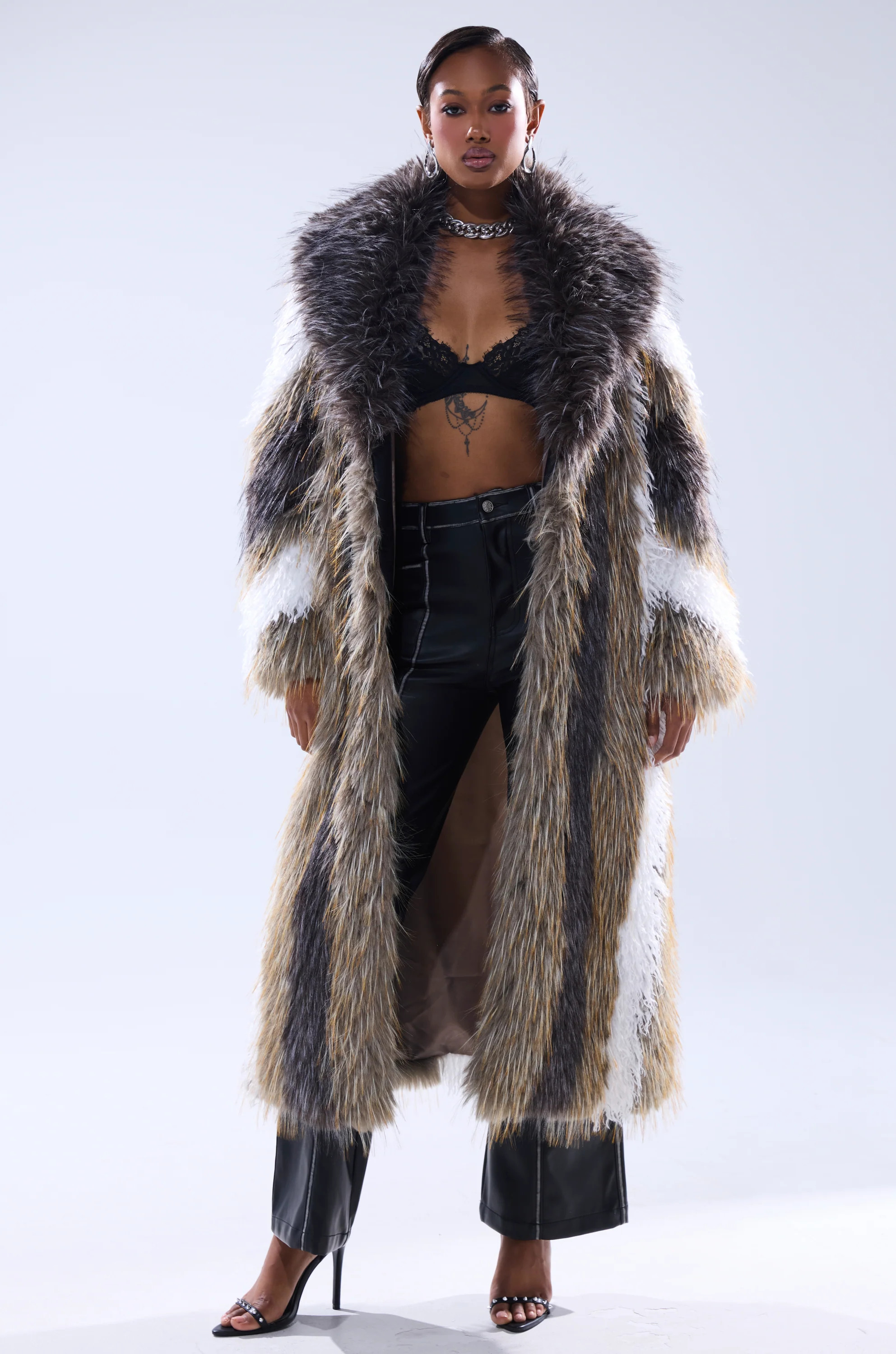 POISON IVY FAUX FUR COAT | AKIRA