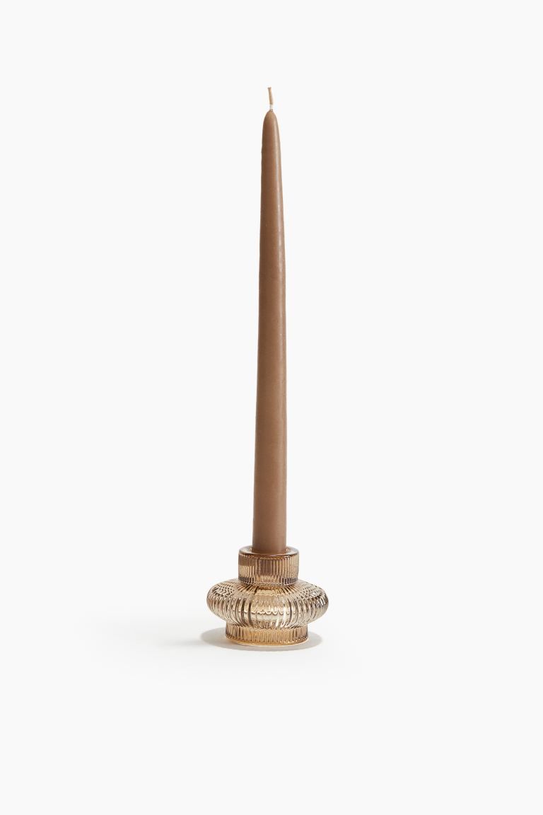 Glass Candle Lantern - Beige - Home All | H&M US | H&M (US + CA)