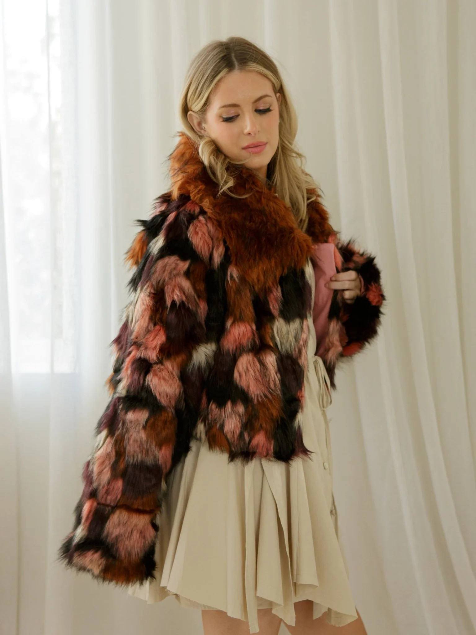 Kora Faux Fur Jacket - Molly Green | Molly Green