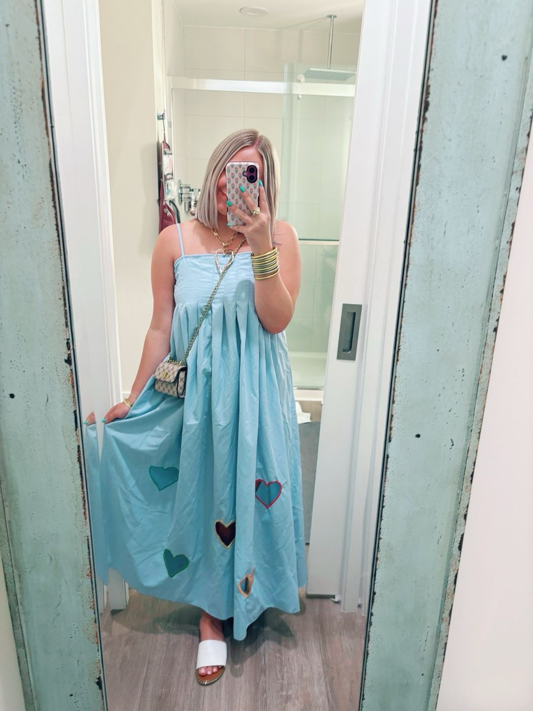 Resort dinner outfit 🩵 this SHEIN dress is EVERYTHING! It’s an INCREDIBLE dupe for the Anthropologie dress! 

#LTKStyleTip #LTKPetite #LTKTravel