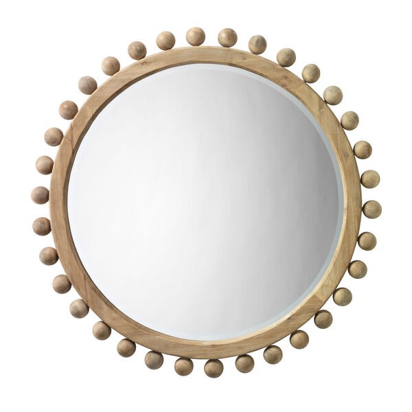 Natural Wood Brighton Mirror | Bellacor