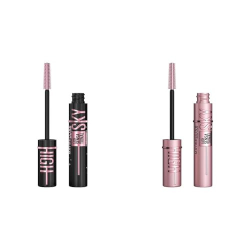 Maybelline Lash Sensational Sky High Mascara 2 Count Bundle with Volumizing Blackest Black and Cosmic Black | Amazon (US)