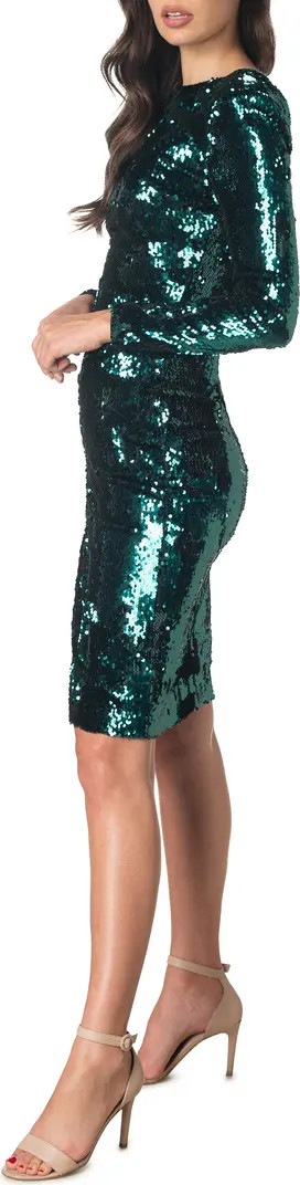Natalie Sequin Long Sleeve Dress | Nordstrom