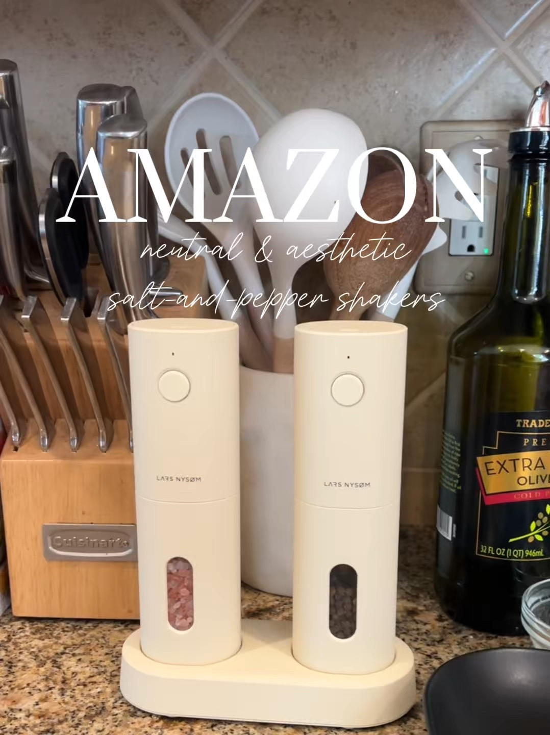 We have tried sooo many electric salt & pepper shakers, but this one is by far our favorite! It comes in 9 aesthetic colors – we love the Almond Beige (shown!) & Taupe Brown – and seriously works so well! 👏🏻😍

#LTKFindsUnder50 #LTKHome