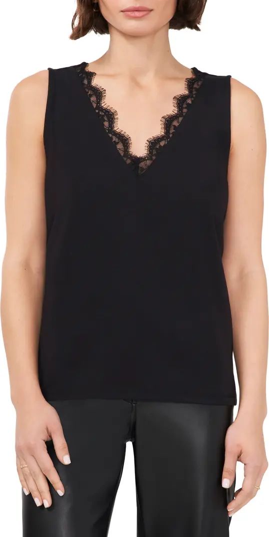 Lace Trim Sleeveless Top | Nordstrom