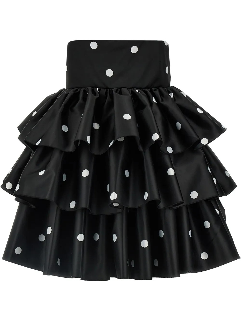 ROTATE BIRGER CHRISTENSEN Satin Ruffled Dress | Black | FARFETCH SI | Farfetch Global