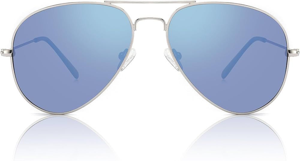 Bencaley Polarized Sunglasses for Women Men UV400 Classic Large Metal Sun Glasses UV Protection | Amazon (US)
