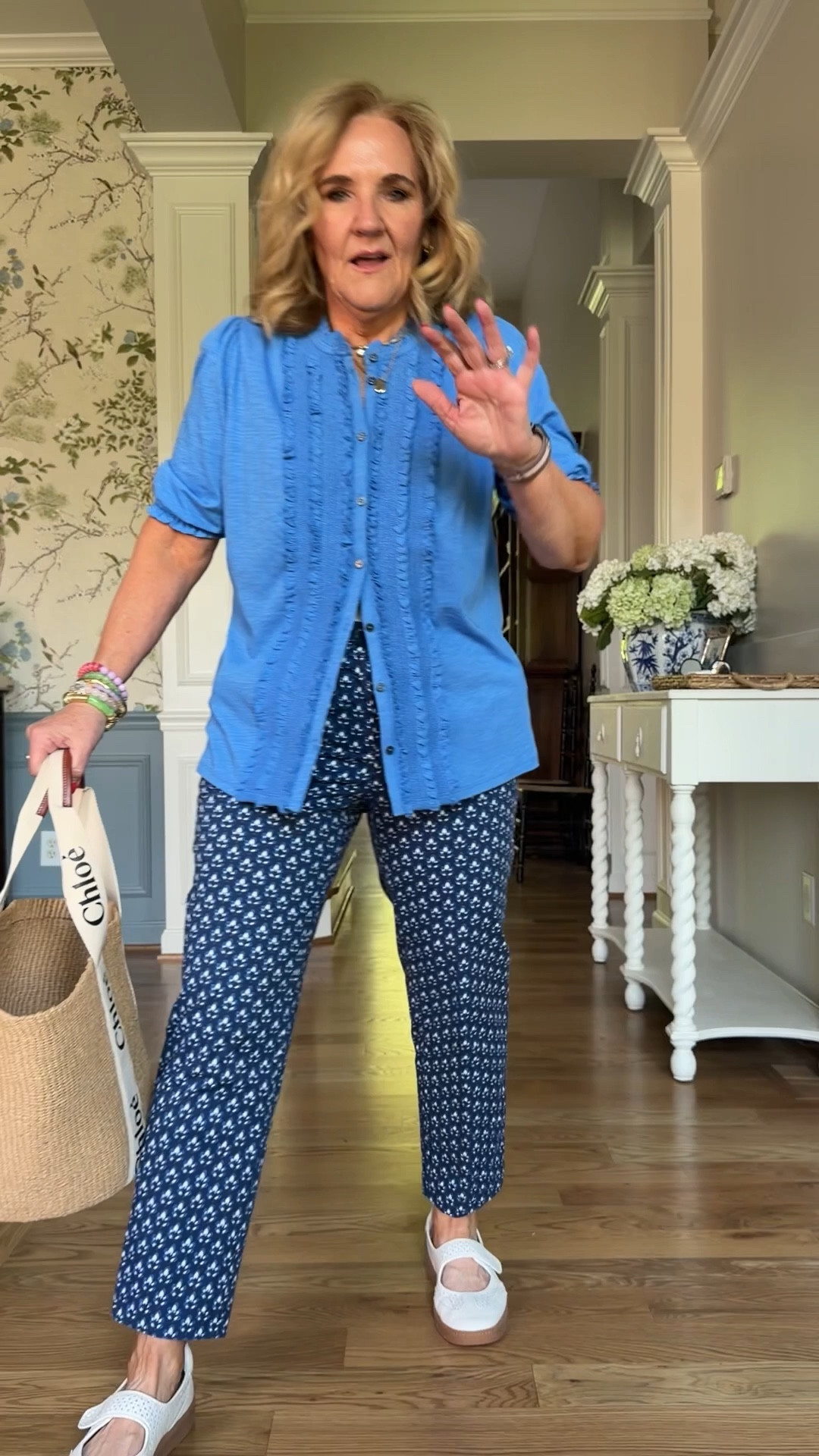 Top size 10 reg
Pants size 8 petite 
Sneakers tts 
20% off my new electric picks jewelry code TAKE20

#LTKSaleAlert #LTKPetite #LTKOver40