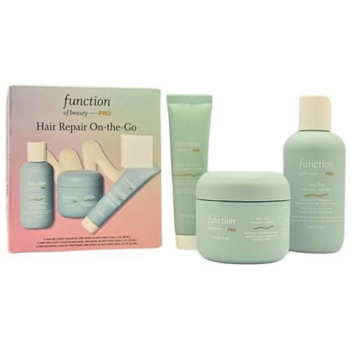 Function of Beauty PRO Mini On the Go Bond Repair Set for Wavy Hair - Mask, Shampoo, Leave-in | Amazon (US)