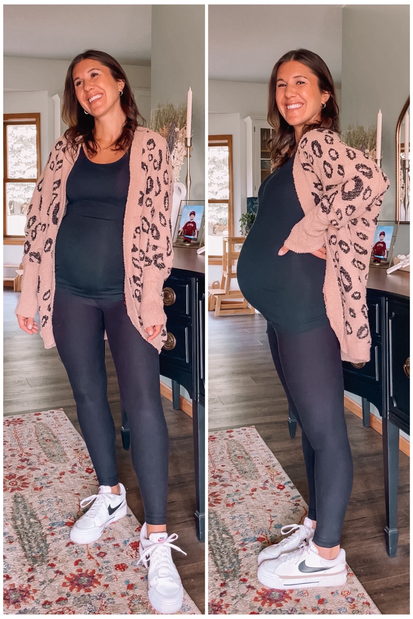 Cozy oversized cardigan. Small
Maternity leggings are buttery soft! 

Amazon fashion
Fall outfits 
Nike sneakers 

#LTKStyleTip #LTKBump #LTKSeasonal