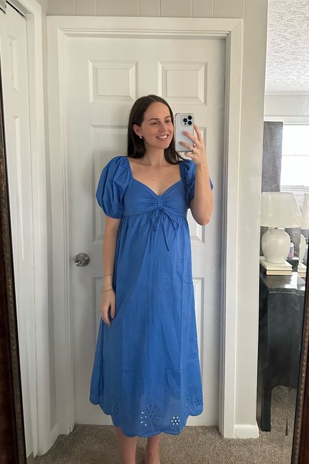 On sale for $40 with code: YOUR20
Wearing size small - would say maybe size down if in between sizes bc it feels roomy
Summer dress, maternity, bump style

#LTKsalealert #LTKbump #LTKSeasonal