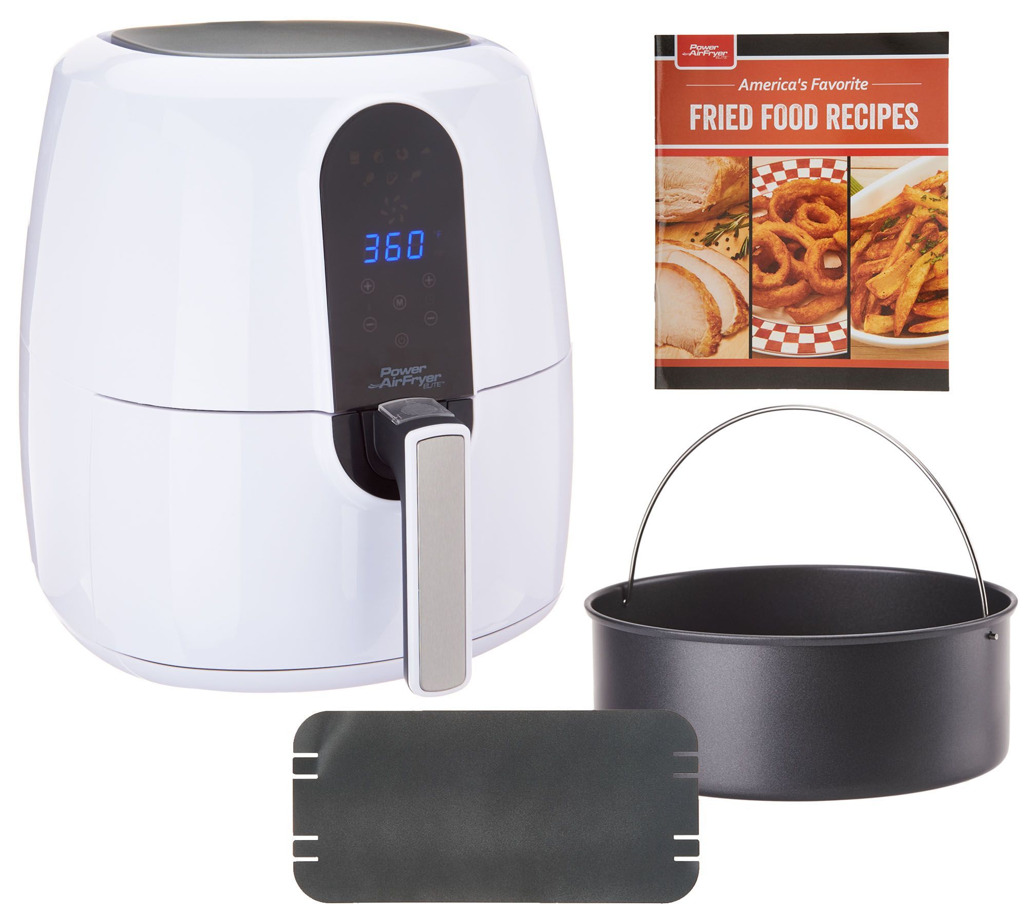 Power Air Fryer Elite 5.5-qt 6-in-1 Digital Air Fryer w/ Cake Pan | QVC