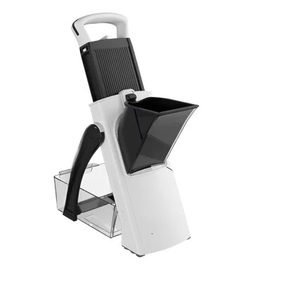 Upgrade Safe Mandoline Slicer Plus - Adjustable Vegetable Chopper with Detachable Blades - Potato Fries Cutter - Large Size - Kitchen Tool (Black) | Wayfair North America