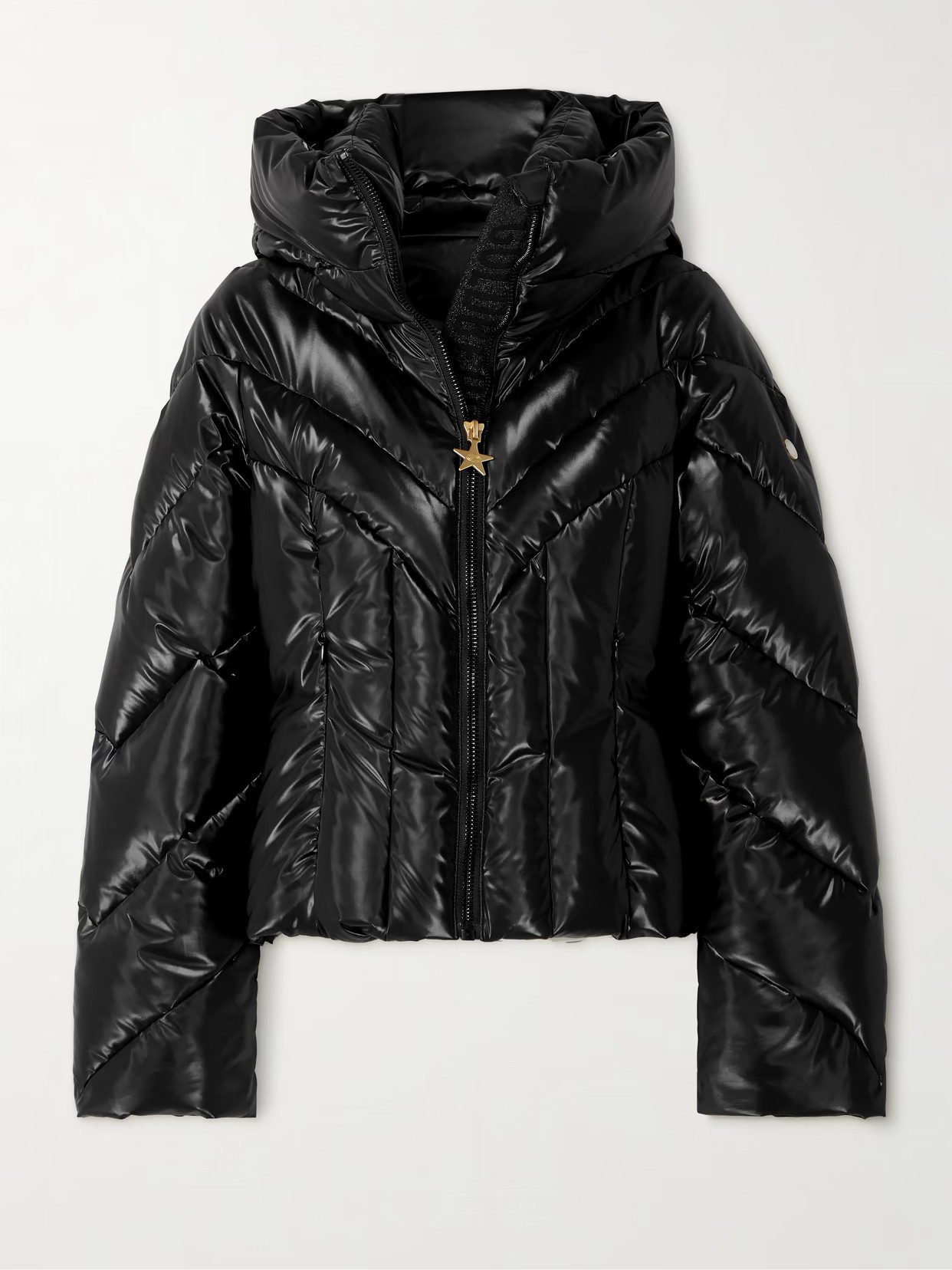 Goldbergh - Elodie Hooded Quilted Ski Jacket - Black | NET-A-PORTER (US)