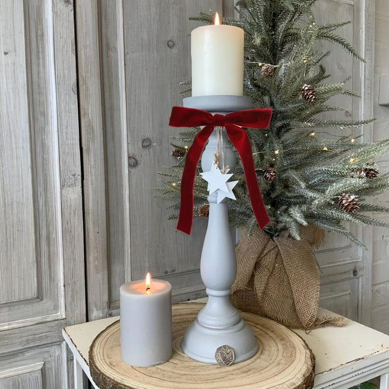 NumWeiTong 24pcs Red Velvet Bows for Christmas Tree Decorations Wreath Burgundy Velvet Ribbon Gar... | Walmart (US)