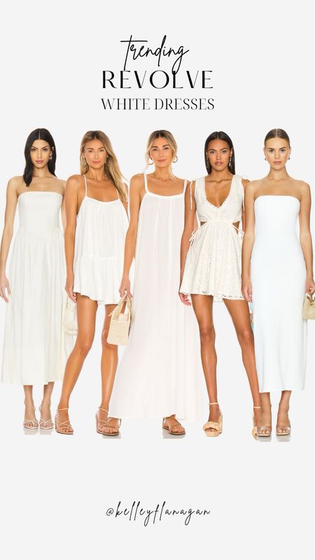 White summer dresses from Revolve! 

#LTKSeasonal #LTKStyleTip #LTKU