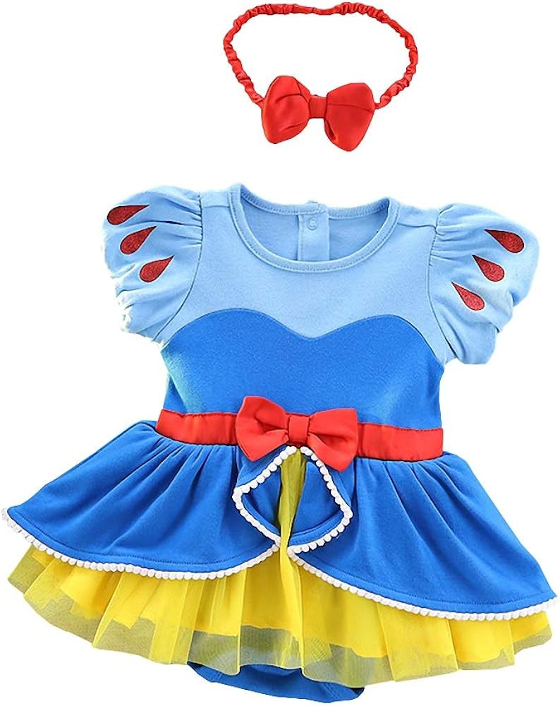 Dressy Daisy Infant Baby Girl Princess Romper Costume Onesie Fancy Dress Bodysuit Halloween Birth... | Amazon (US)