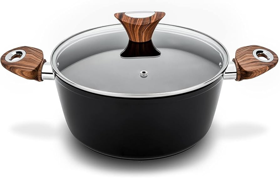 Phantom Chef 4.4 QT Casserole | Stockpot | Aluminum Body Non-Stick Ceramic Coating | With Soft To... | Amazon (US)