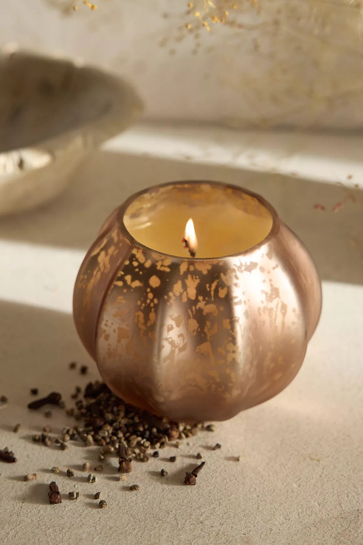 Illume Mercury Glass Pumpkin Candle | Anthropologie (US)