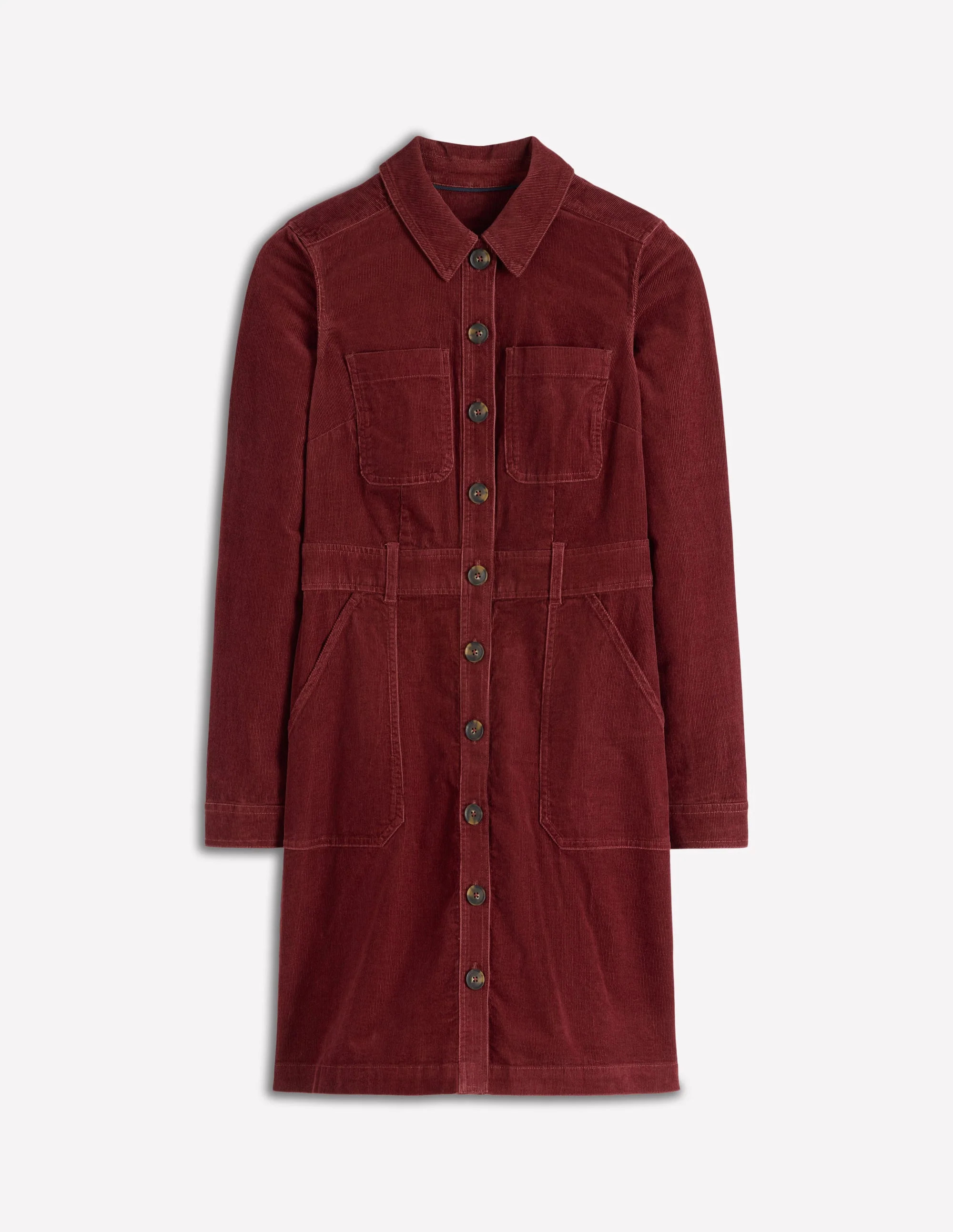 Amanda Cord Short Dress-Chestnut | Boden (US)