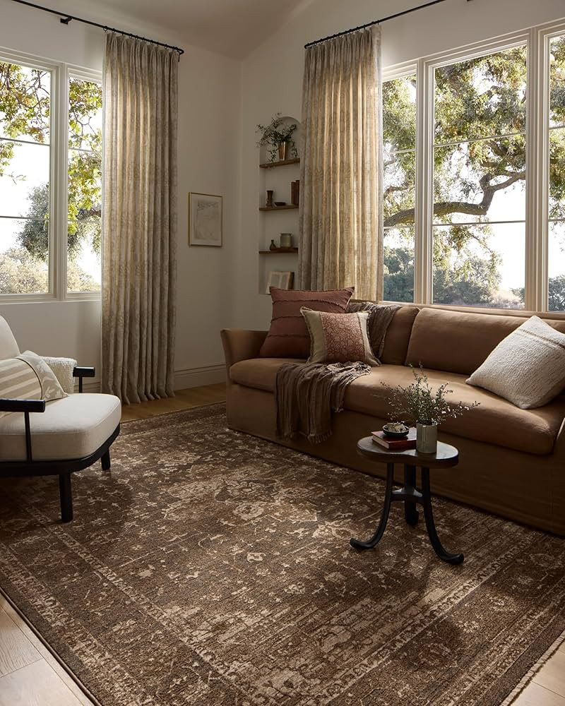 Loloi Haywood Collection HYD-03 Charcoal/Mocha 7'-10" x 10' Area Rug | Amazon (US)