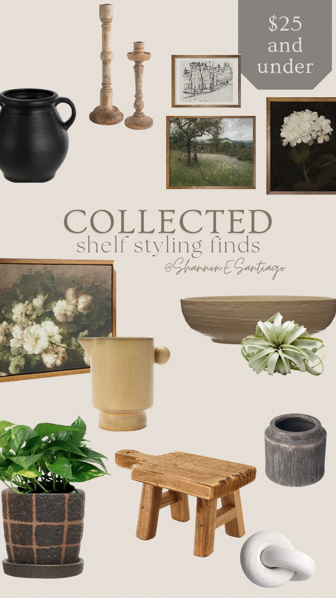 Shelf styling; budget decor, modern vintage style, cottage core style, Amazon finds, Walmart finds, 


#LTKstyletip #LTKhome #LTKunder50