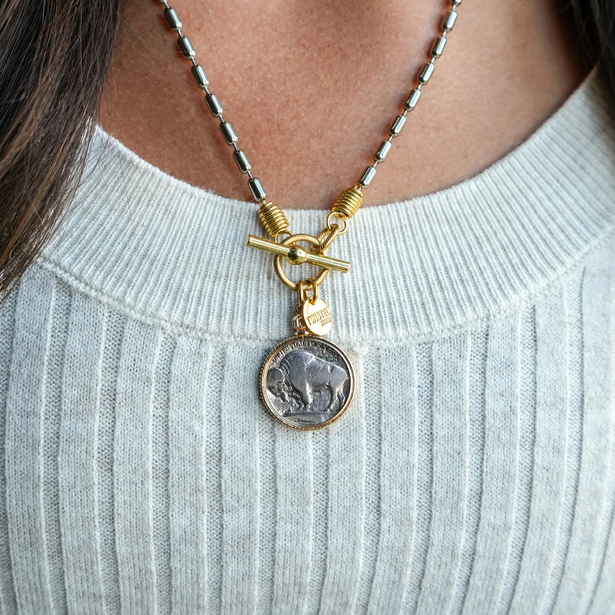 Buffalo nickel necklace | Twisted Silver