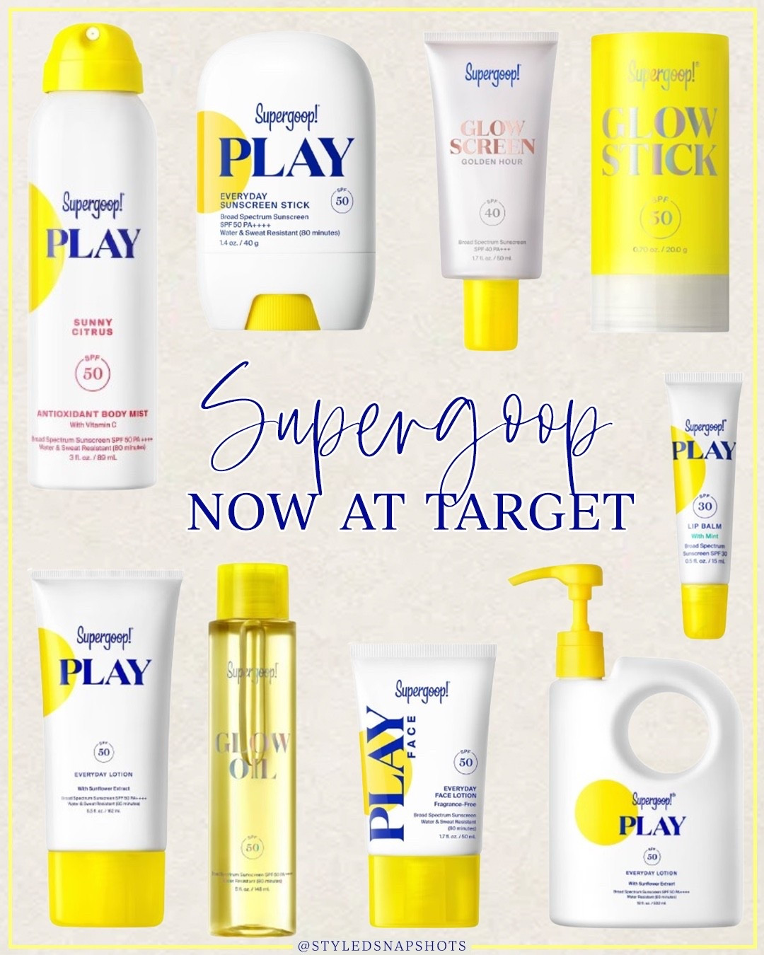 Supergoop is now at target! ☀️sunscreen favorites 