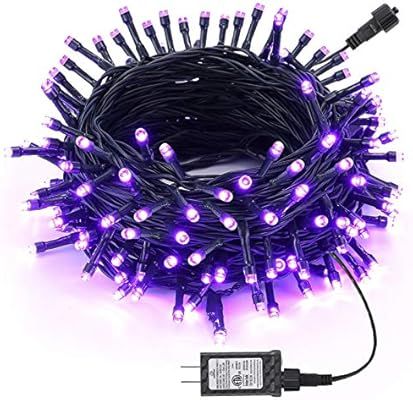 Joomer Purple Halloween Lights, 66Ft 200LED Halloween String Lights with 8 Modes,Connectable, Low... | Amazon (US)