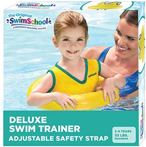 SwimSchool Deluxe TOT Swimmer for Kids, 4-in-1 Multi-Purpose Pool Float, Learn-to-Swim, Adjustabl... | Amazon (US)