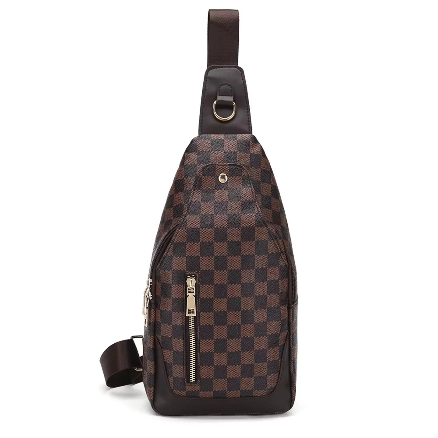MK Gdledy Checkered Tote Shoulder Handbags Bag with inner pouch PU Vegan Leather | Walmart (US)