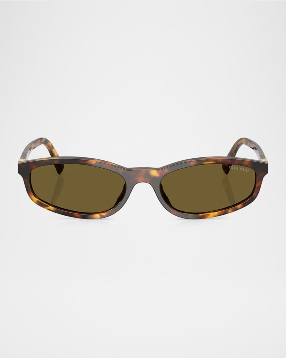 Miu Miu MU A06SF Oval Sunglasses | Neiman Marcus