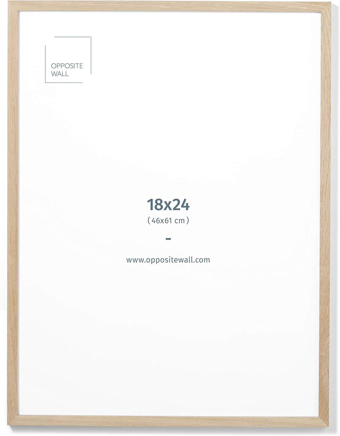 (18x24 in | 46x61 cm) Natural Solid Oak Wood Picture Frame Poster Frame Wall Photo Frame | Amazon (US)