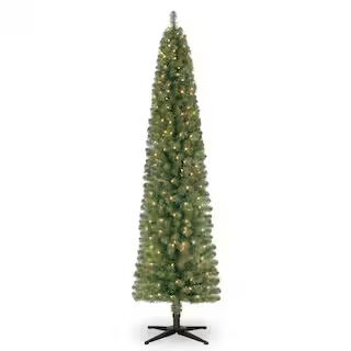 7ft. Pre-Lit Artificial Pencil Christmas Tree, Clear Lights by Ashland® | Michaels Stores