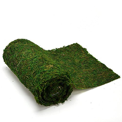 BYHER Dried Moss Table Runner for Party Garden Decoration, Dark Green | Amazon (US)