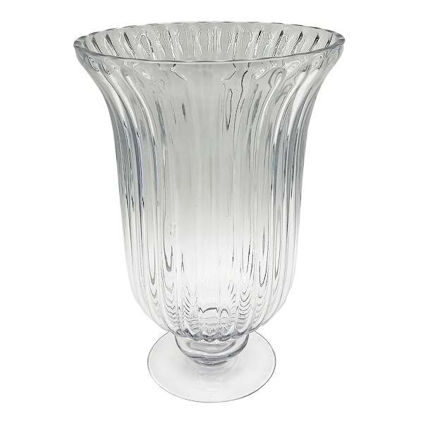 Glass Vase On Base, 8x12 | At Home