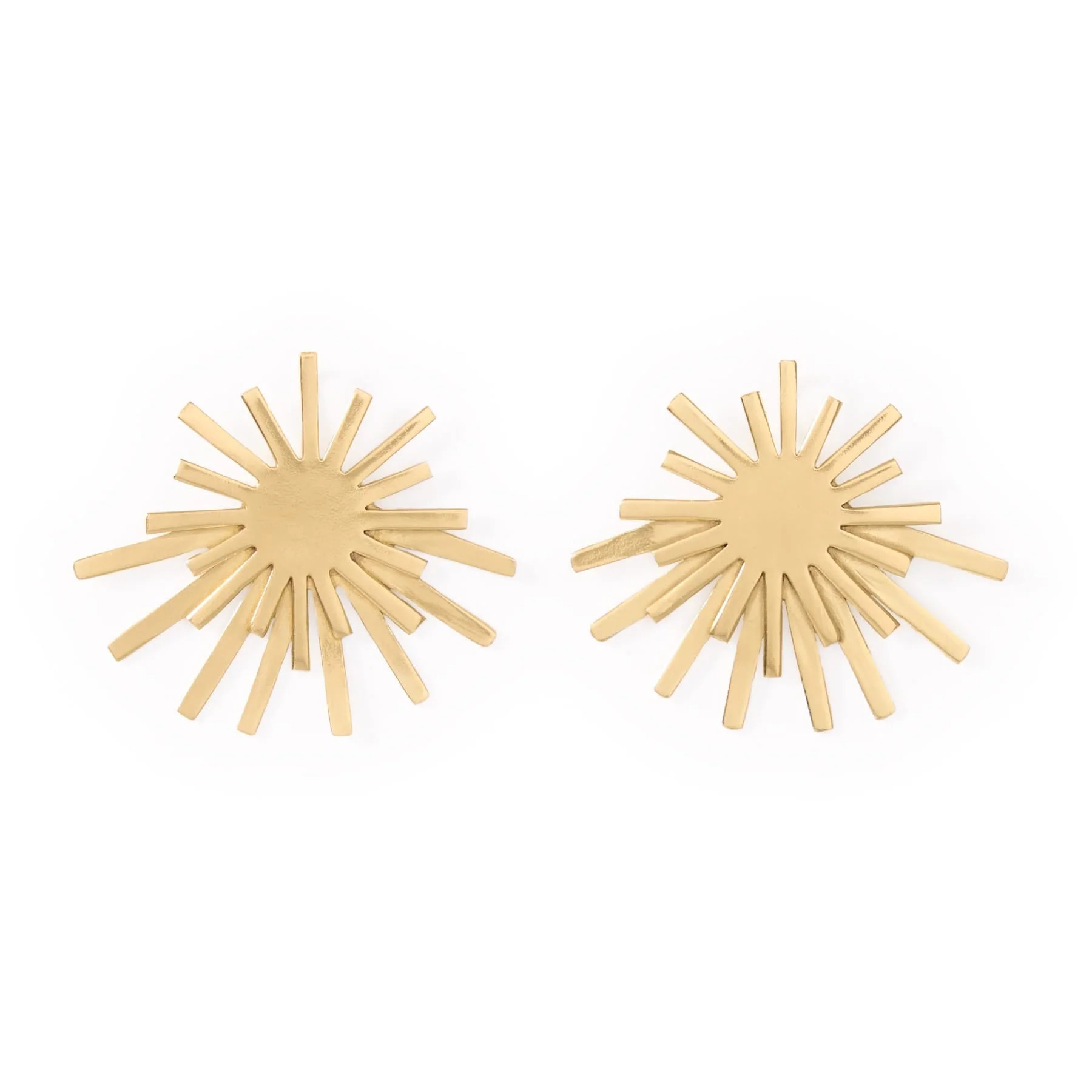 Eliza Starburst Post Earrings Brass | INK+ALLOY