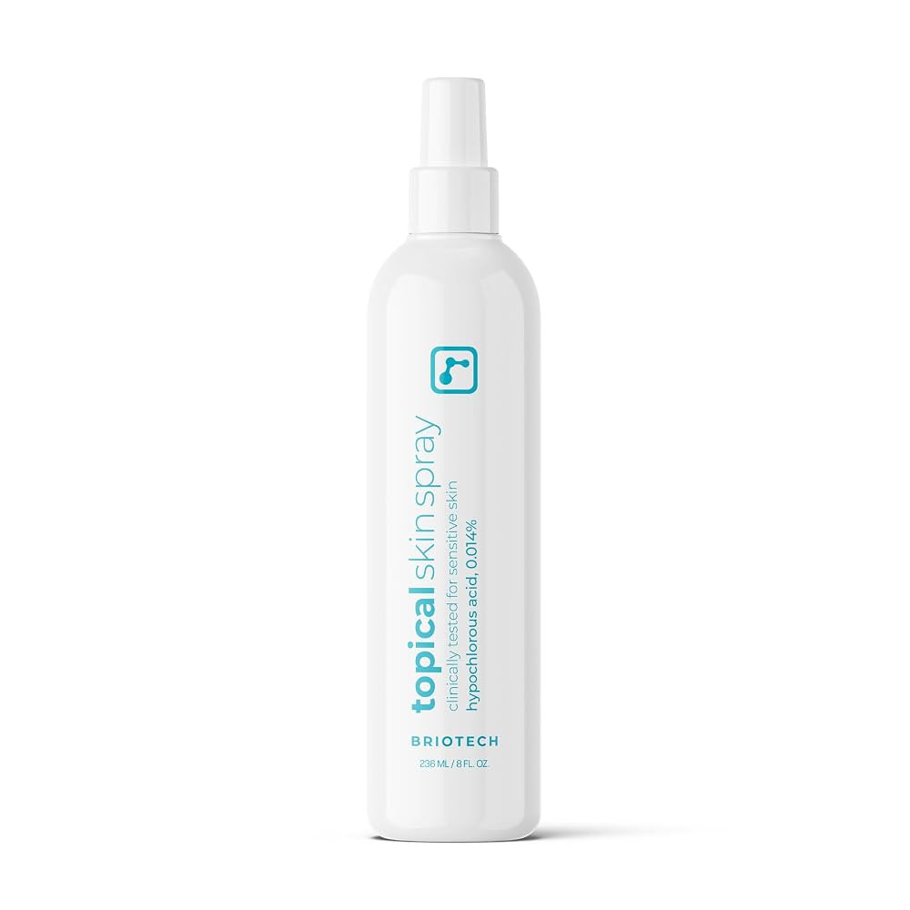 BRIOTECH Topical Skin Spray, Hypochlorous Acid Spray for Sensitive Skin, HOCl Facial Mist, Full B... | Amazon (US)
