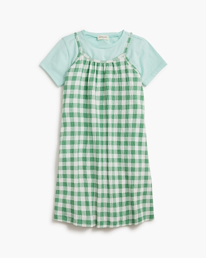 Girls' gingham two-piece dress set | J.Crew Factory